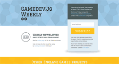 Desktop Screenshot of gamedevjsweekly.com